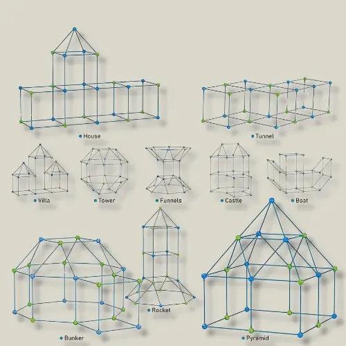 KIT Construtor de Fortaleza + LONA DE BRINDE