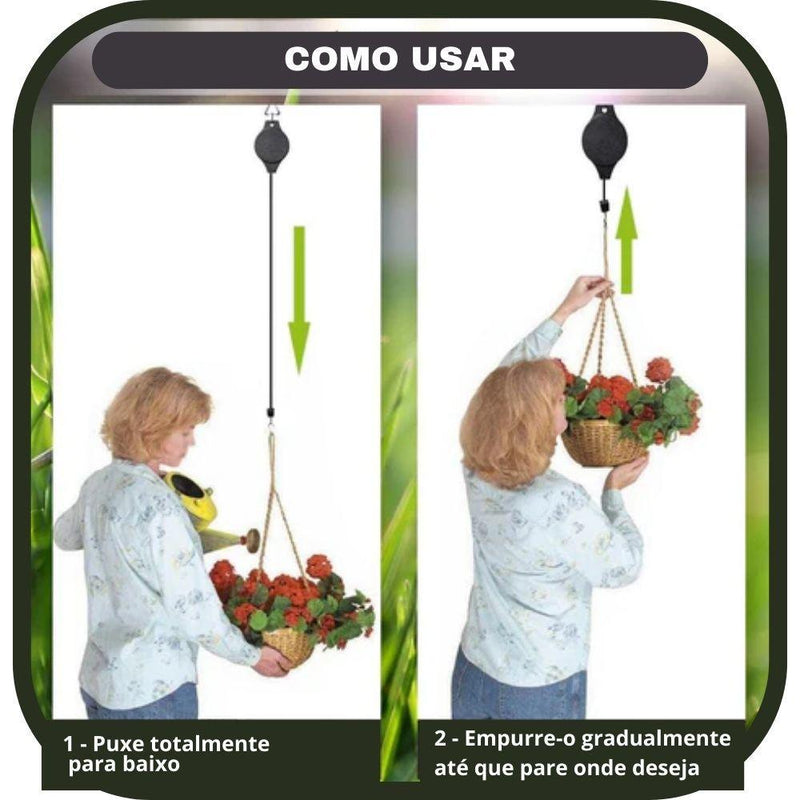 Kit de Gancho Retrátil Para Plantas VivaLift™ - Agranto