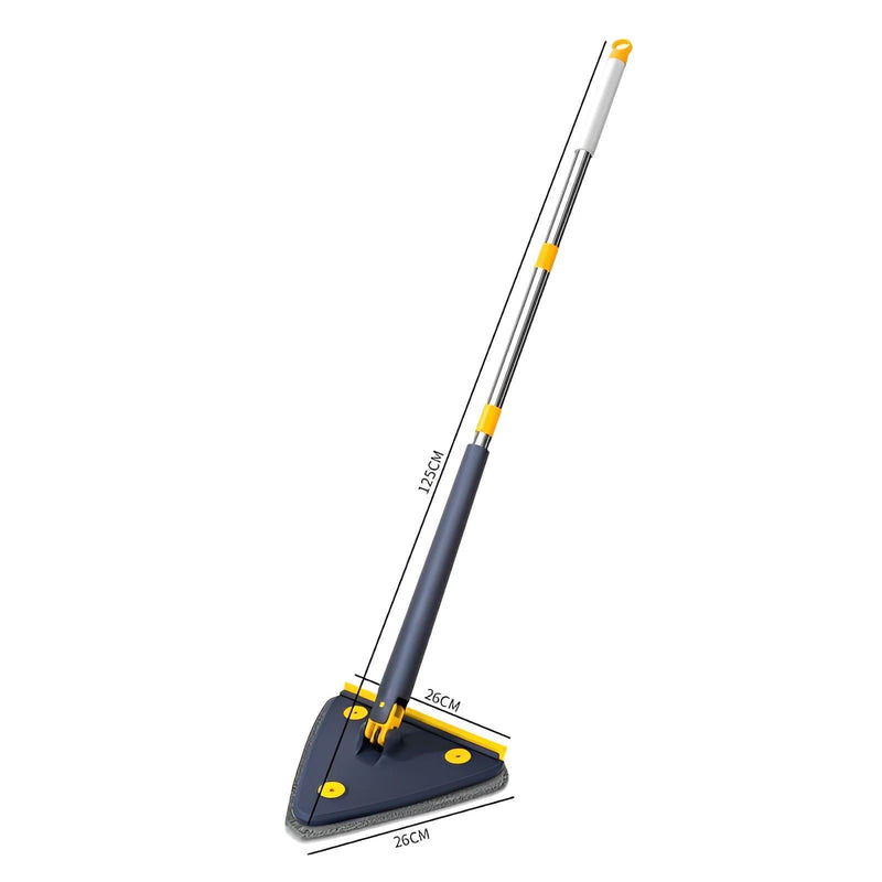 Esfregão Triangular Mop De Limpeza Ajustável Giratório 360° - Agranto