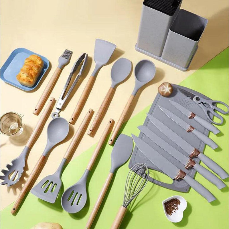 Kit de Cozinha 19 Peças de Silicone Premium - Agranto