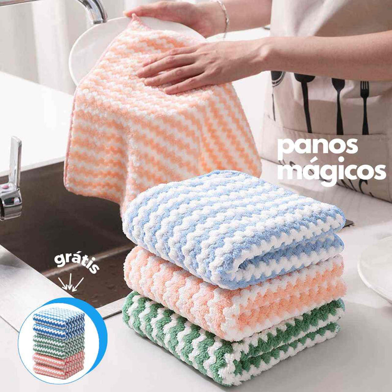 Panos Mágicos® - Microfibra Macia para Limpeza Perfeita - Agranto